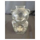 Vintage Anchor Hocking Teddy Bear Bank