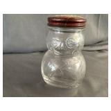 Sun-Ra Hot Dog Sauce Glass Tuxedo Man Jar