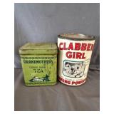 Clabber Girl Baking Powder, Grand Mother's Green