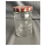 1930's 7oz Frank's Jumbo Brand Peanut Butter Jar