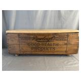 Rawleigh's 'Good Health Products' Wooden Create