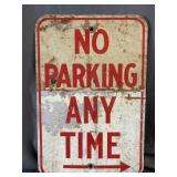 'No Parking Any Time' Metal Sign