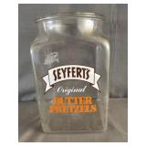 Seyfert's Butter Pretzels Glass Display Jar