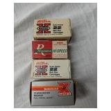 .22 rimfire cartridges
Four boxes