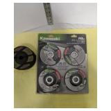 Kawasaki 10-piece 4 and 1/2-in grinding wheels