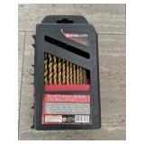 Steel core 29 piece titanium nitride HSS drill