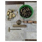 Assorted copper & brass