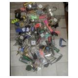 I started keychains keys knives flashlights and