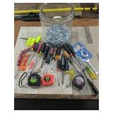 I started tools
Screwdriver Philip nuts bolts