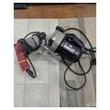 Milwaukee drill and Craftsman scroller saw