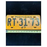 Michigan plate 1947