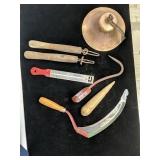 Corn Knife, Bell, Hay Hook, cross-cut corn