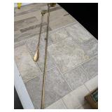Brass candle snuffer and back scratcher
