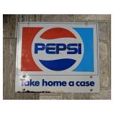 Pepsi metal sign 14"x16"