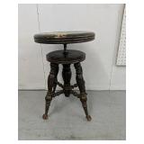 21" Stool Glass Ball Claw Feet