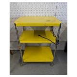 Vintage Cisco Metal three shelf Rolling cart