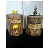 2 Cookie Jars 
Approximately 10" tall