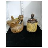 Cookie jars approximately 
10" tall