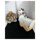 3 cookie Jars approximately 
10.5" tall