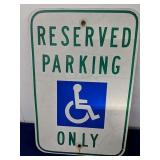 Reserved parking only