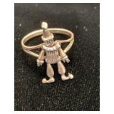 Sterling silver 925 clown ring
Clowns head arms