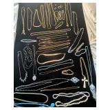 A lot of costume jewelry