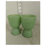 Jadeite egg cups 4.25" Tall
