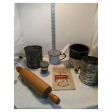 Lot of Goodies Flour Sifters, Rolling