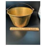 Brass bucket
6.5 in tall