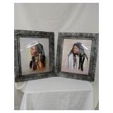 Native Indian framed pictures.