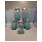Blue ball jars
, One atlas
