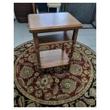 Wood Side Table 
30" Tall 20" wide and 16" Deep
