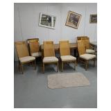 9-piece Drexel Heritage table chair set with two