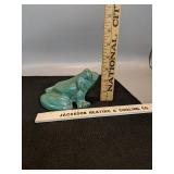 Cast iron doorstop frog