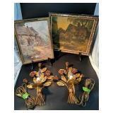 Vintage wall hangings
Metal Rose electric