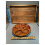 Serving Tray and Dish
wood