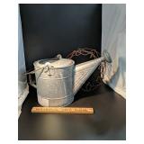 Galvanized watering can
