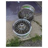 2- 32" Dayton Wire Wheel Rims
