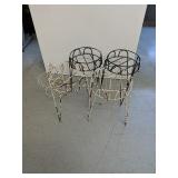 Vintage metal coated plant stands
15" Tall