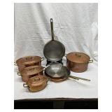 Tourneys France Copper pan Set