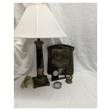 Howard Miller desk clock, 
Lamp