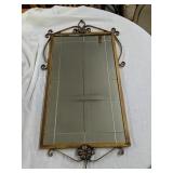 Metal framed mirror
33"x 17.5"