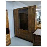 Drexel pecan color wood China cabinet
8