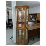 Corner curio cabinet
75"tall 26" Wide 23"deep
2