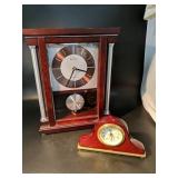 13.5 Tall Bulova Clock
& Howard Miller Small