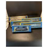 A.H.M HO Engine and 4 Cars