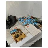 Model Railroader magazines &Train Bookends
April