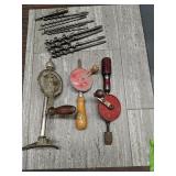 Hand drills with drill bits