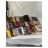 A lot of material
Some pieces are a yard or