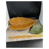 Leafs handmade from a mold.